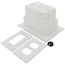 White Siding Box w/ Cover for New Brick Construction