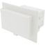 White Siding Box w/ Cover for New Brick Construction