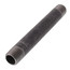 1/2" Schedule 40 Black Nipple Set (Close to 6" Length)