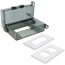 1- Gang Horizontal Dri-Box Adapter w/ Non-Metallic Cover & Base (Clear)