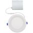 6" Round Baffle Slim Downlight, 5 CCT Selectable - Matte White (15W)