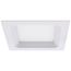 4" Square Baffle Slim Downlight, 5 CCT Selectable - Matte White (12W)