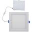 6" Square Baffle Slim Downlight, 5 CCT Selectable - Matte White (15W)