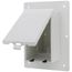Weatherproof Recessed Non-Metallic Low Profile InBox for 1-1/2" Wall Systems
