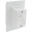 Weatherproof Recessed Non-Metallic Low Profile InBox for 1-1/2" Wall Systems