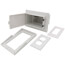 White Low Profile InBox for Retrofit Siding Construction (Vertical)