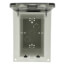 1-Gang Clear Low Profile InBox for Flat Surface, Retrofit (Vertical)