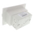 1-Gang White Low Profile InBox for Flat Surface, Retrofit (Vertical)