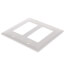 2-Gang Low Profile InBox - Retrofit, Clear (Vertical)