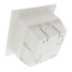2-Gang Low Profile InBox - Retrofit, Clear (Vertical)