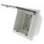 2-Gang Low Profile InBox - Retrofit, Clear (Vertical)