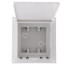 2-Gang Low Profile InBox - Retrofit, White (Vertical)