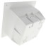 2-Gang Low Profile InBox - Retrofit, White (Vertical)