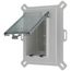 1-Gang Weatherproof Low Profile Recessed Electrical Box (Clear)
