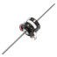 5" Double Shaft Fan/Blower Motor Less Base (208-230V, 1550 RPM, 1/5, 1/10 HP)