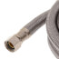 60" Braided Stainless Steel Dishwasher Connector w/ 2 MIP Elbows (3/8" x 3/8" Compression Thread)