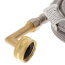 60" Braided Stainless Steel Dishwasher Connector w/ 2 MIP Elbows (3/8" x 3/8" Compression Thread)