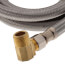 72" Braided Stainless Steel Dishwasher Connector w/ MIP Elbow (3/8" x 3/8" Compression Thread)