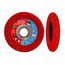 4-1/2" Steel Demon Corner Edge Flap Disc w/ 40 Grit, Type 29 Conical Design, NO HUB