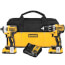 20V MAX XR Lithium-Ion Cordless Brushless Drill, Impact Combo Kit w/ 2 Batteries 2Ah, Charger, and Bag
