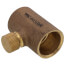 1/2" Cast Brass Straight Drain Coupling with Cap (Lead Free)