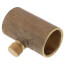 3/4" Cast Brass Straight Drain Coupling with Cap (Lead Free)