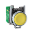 Harmony XB5R Wireless Push Button with Transmitter, Spring Return, w/o Battery, Metal - Yellow