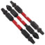 2-1/2" Double-Ended Phillips, Square and Torx Drive Bit Assorted Pack (Pack of 3)