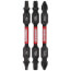 2-1/2" Double-Ended Phillips, Square and Torx Drive Bit Assorted Pack (Pack of 3)