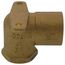 1/2" x 3/4" FxC Cast Brass 90-Degree Drop Ear Elbow (Lead Free)