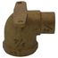 3/4" x 1/2" FxC Cast Brass 90-Degree Drop Ear Elbow (Lead Free)