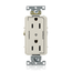 Decora Plus Duplex Receptacle, Heavy-Duty Industrial, 15A 125V 2P 3W (Light Almond)
