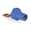 16 Series Taper Nose Single Pole Cam Type Female Terminal Connector, Bus Bar Mount, Offset, #2, 4/0 AWG, 400A Max (Blue)