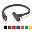 16 Series Cam-Type Taper Nose "Soft" Paralleling Tee, Female plug to Male/Male Tee, 24" Cable Length, 4/0, 400A Max (Blue)