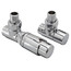 Thermostatic Control Valve Set - Decorative Angle (Brushed Nickel)