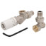 Thermostatic Control Valve Set - Decorative Angle (Polished Chrome)