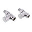 Decorative Straight Shut-Off Valve Set for All Models (Polished Chrome)