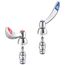 2 Hooded Blade Handles - 4" - TI (Chrome), 060949A