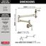 Traditional Wall Mount Pot Filler (Polished Nickel), 1177LF-PN