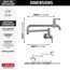 Broderick Wall Mount Pot Filler (Arctic Stainless), 1190LFL-AR