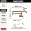 Broderick Wall Mount Pot Filler (Champagne Bronze), 1190LFL-CZ