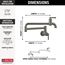 Broderick Wall Mount Pot Filler (Black Stainless), 1190LFL-KS