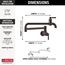 Broderick Wall Mount Pot Filler (Venetian Bronze), 1190LFL-RB