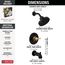 Nicoli Monitor 14 Series Tub and Shower (Matte Black/Champagne Bronze), 144749-GZ