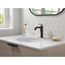 Nicoli Single Handle Bathroom Faucet, 15849LF-GZ (Matte Black / Champagne Bronze)