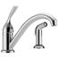 Classic 2-Hole Single Handle Kitchen Faucet w/ Spray (Chrome)