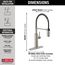 Antoni Single-Handle Pulldown Spring Kitchen Faucet (Spotshield Stainless), 18803-SP-DST