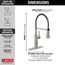 Theodora Single-Handle Pulldown Spring Kitchen Faucet (Spotshield Stainless), 18804Z-SP-DST