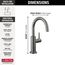 Contemporary Round Beverage Faucet (Black Stainless), 1930-KS-DST