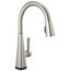 Lenta Single-Handle Pulldown Kitchen Faucet w/ Touch2O Technology (Spotshield Stainless), 19802TZ-SP-DST